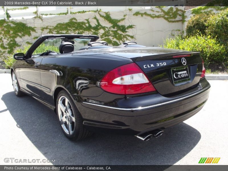 Black / Black 2009 Mercedes-Benz CLK 350 Cabriolet