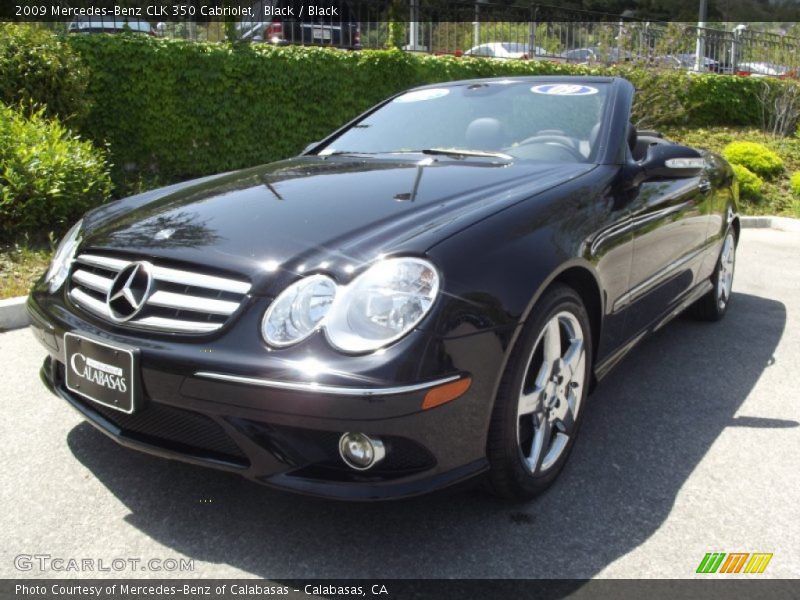 Black / Black 2009 Mercedes-Benz CLK 350 Cabriolet