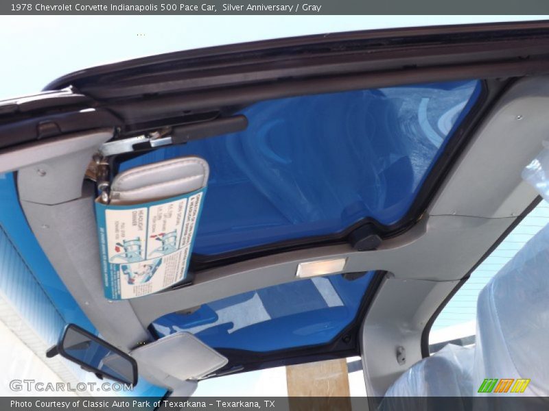 Sunroof of 1978 Corvette Indianapolis 500 Pace Car