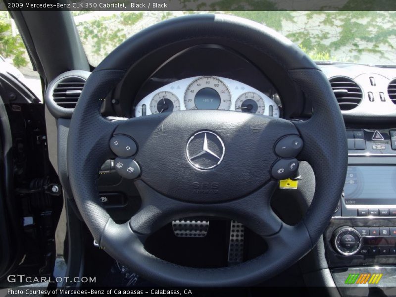 Black / Black 2009 Mercedes-Benz CLK 350 Cabriolet