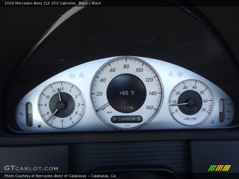 Black / Black 2009 Mercedes-Benz CLK 350 Cabriolet