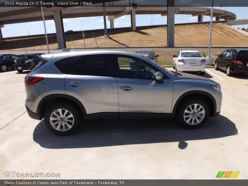 Liquid Silver / Black 2013 Mazda CX-5 Touring