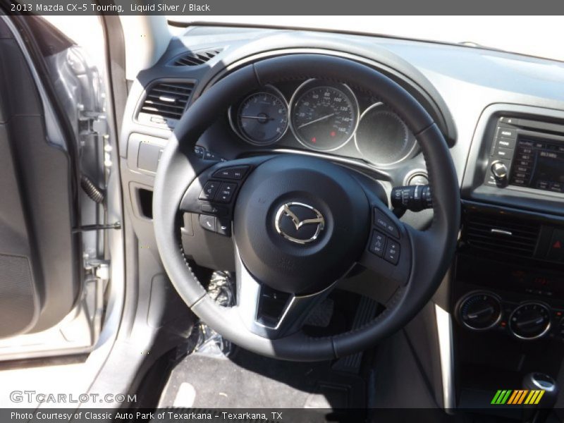Liquid Silver / Black 2013 Mazda CX-5 Touring