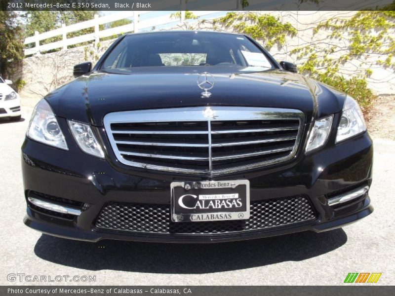 Black / Black 2012 Mercedes-Benz E 350 Sedan