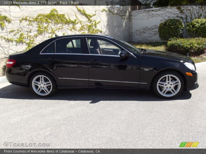 Black / Black 2012 Mercedes-Benz E 350 Sedan
