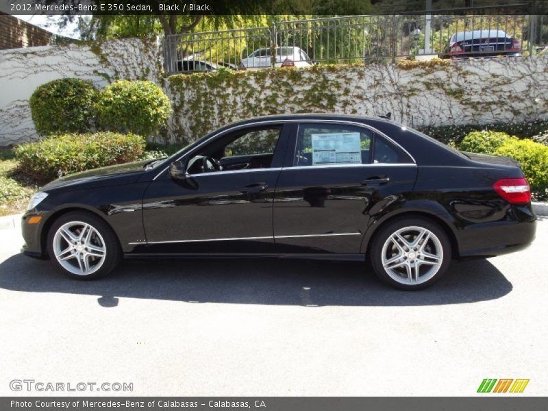 Black / Black 2012 Mercedes-Benz E 350 Sedan