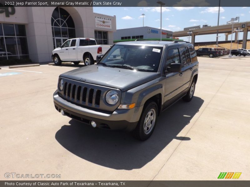 Mineral Gray Metallic / Dark Slate Gray 2012 Jeep Patriot Sport