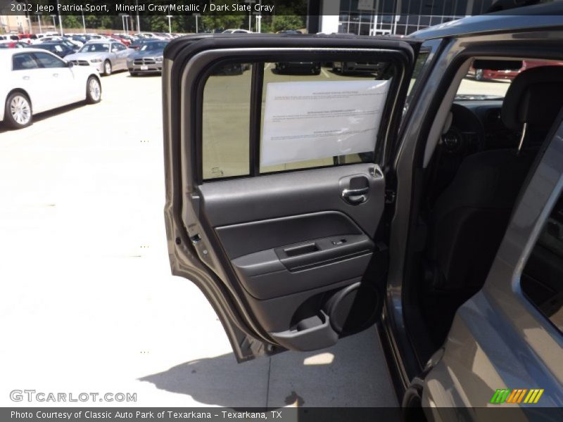 Mineral Gray Metallic / Dark Slate Gray 2012 Jeep Patriot Sport