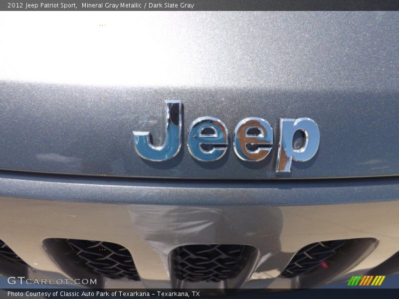 Mineral Gray Metallic / Dark Slate Gray 2012 Jeep Patriot Sport