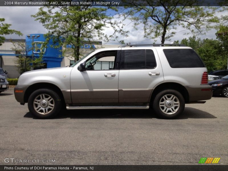 Silver Birch Metallic / Midnight Grey 2004 Mercury Mountaineer AWD