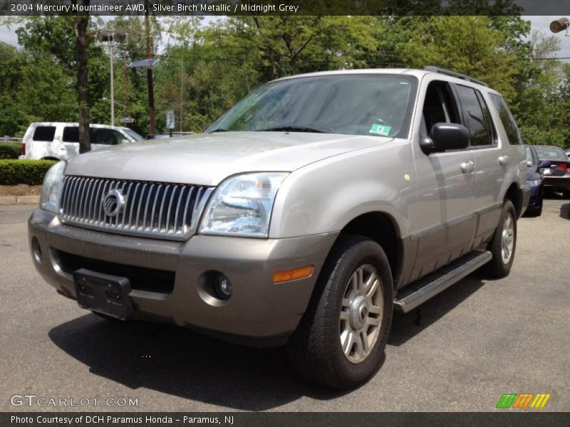 Silver Birch Metallic / Midnight Grey 2004 Mercury Mountaineer AWD