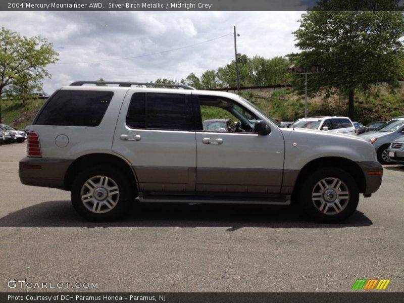 Silver Birch Metallic / Midnight Grey 2004 Mercury Mountaineer AWD