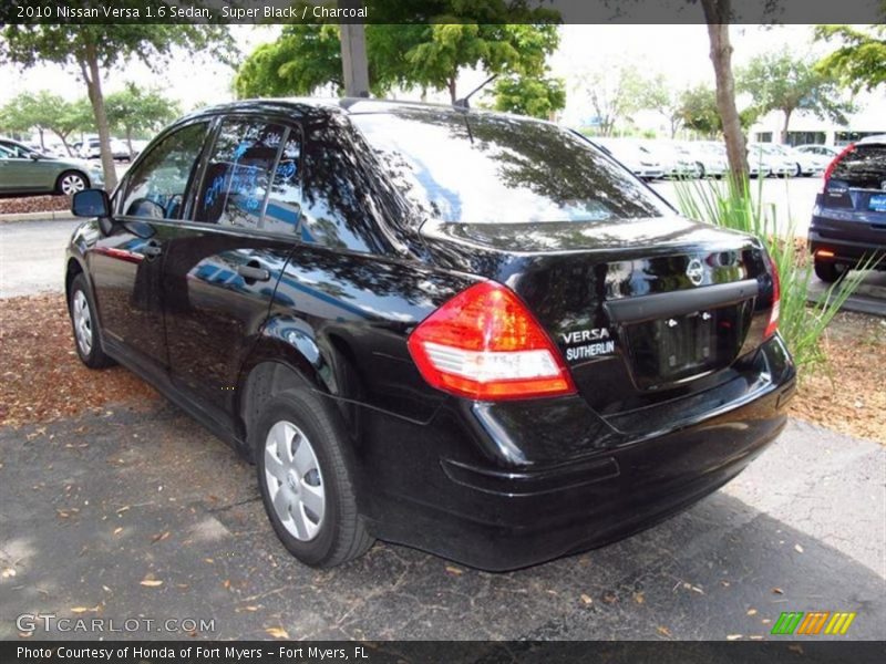 Super Black / Charcoal 2010 Nissan Versa 1.6 Sedan