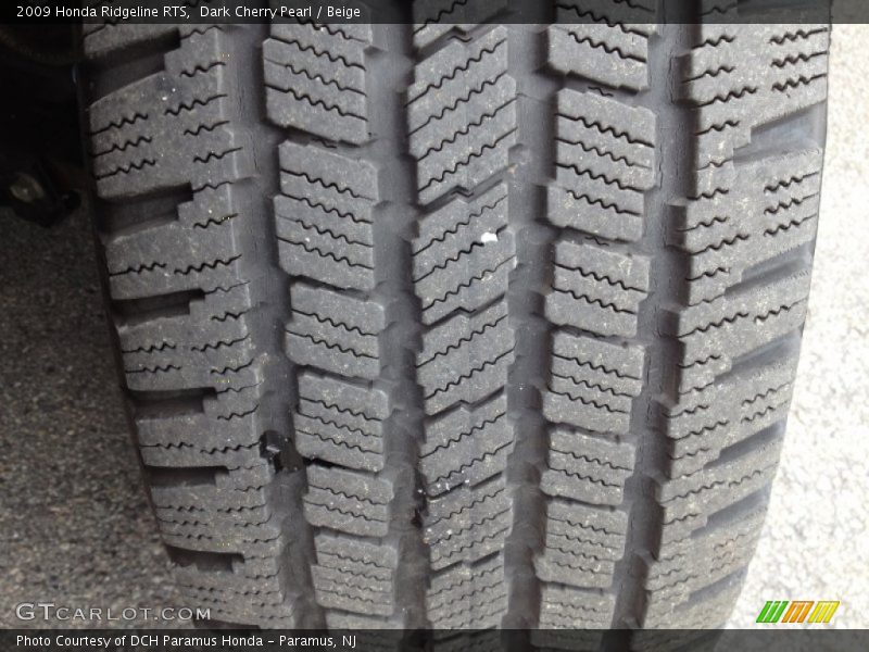 Dark Cherry Pearl / Beige 2009 Honda Ridgeline RTS