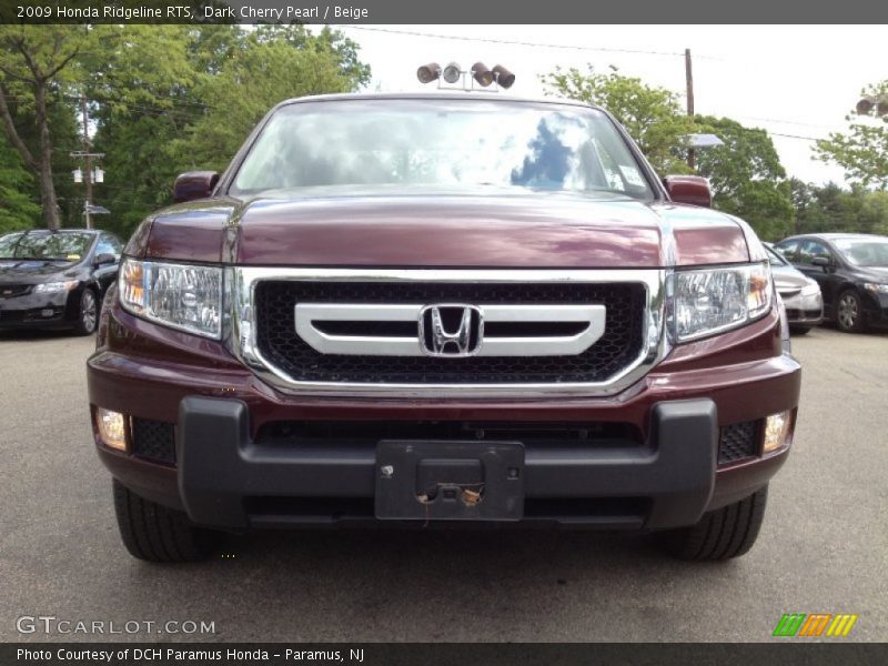 Dark Cherry Pearl / Beige 2009 Honda Ridgeline RTS