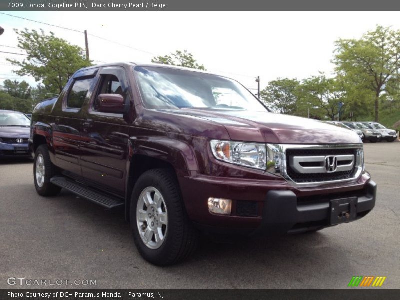 Dark Cherry Pearl / Beige 2009 Honda Ridgeline RTS