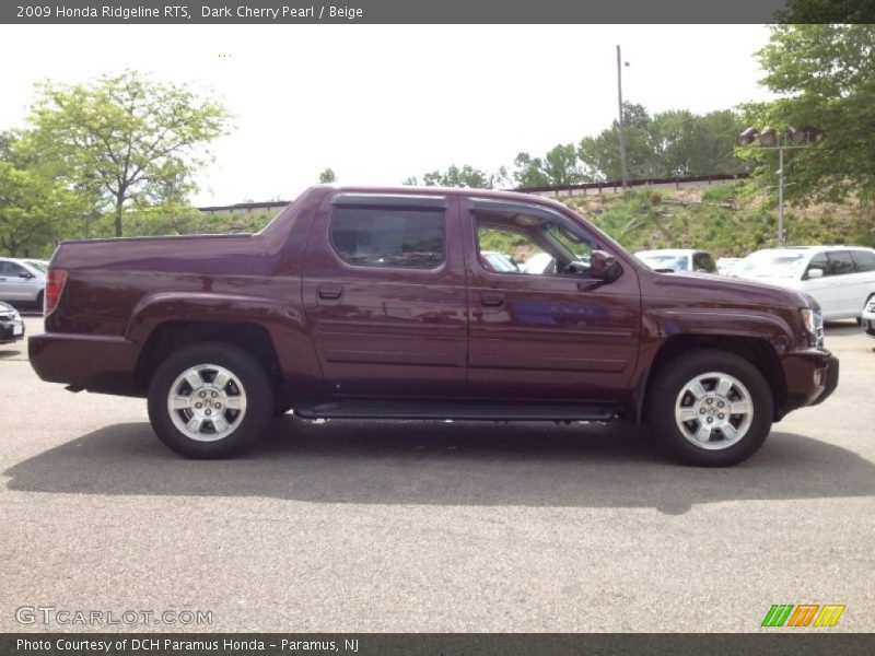 Dark Cherry Pearl / Beige 2009 Honda Ridgeline RTS