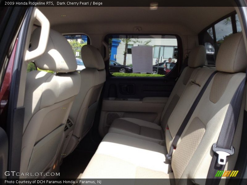 Dark Cherry Pearl / Beige 2009 Honda Ridgeline RTS