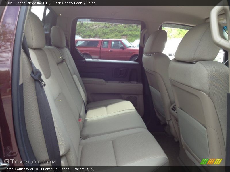 Dark Cherry Pearl / Beige 2009 Honda Ridgeline RTS