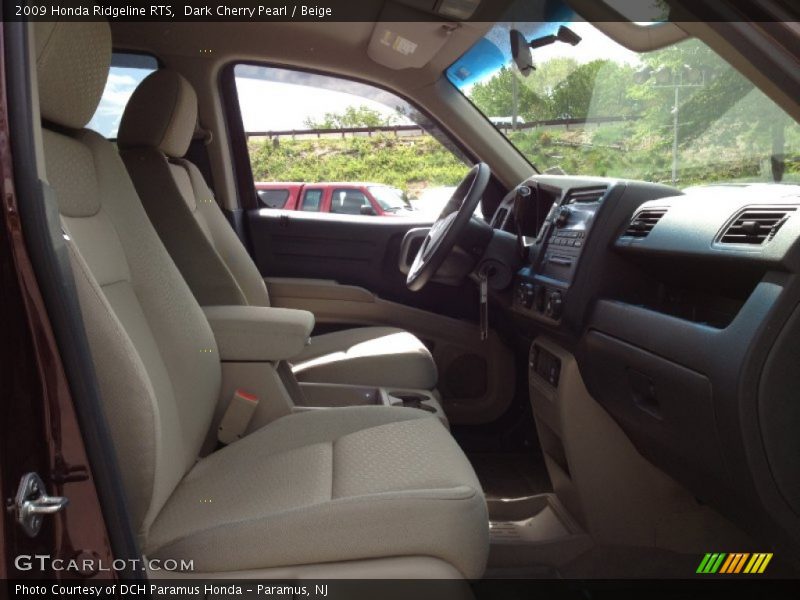 Dark Cherry Pearl / Beige 2009 Honda Ridgeline RTS