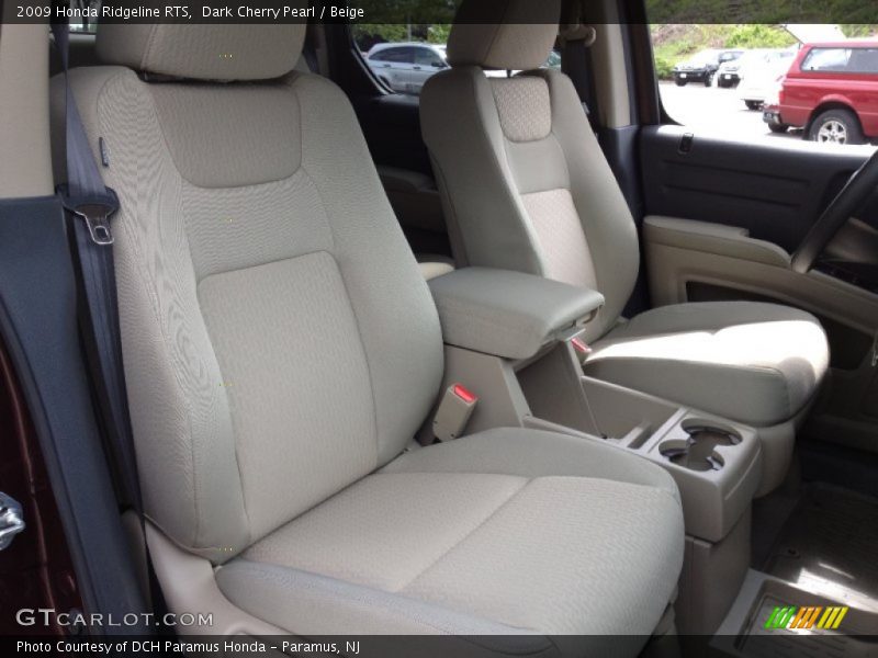 Dark Cherry Pearl / Beige 2009 Honda Ridgeline RTS