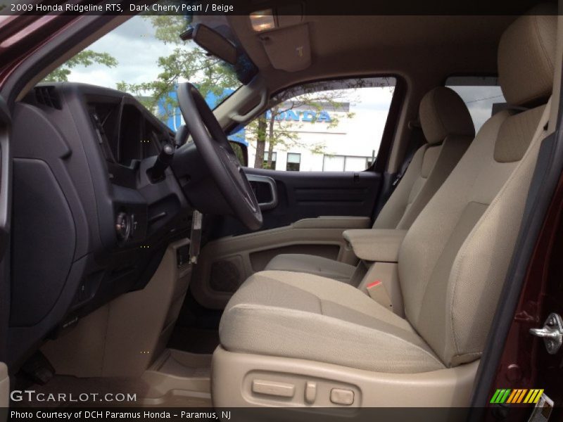 Dark Cherry Pearl / Beige 2009 Honda Ridgeline RTS