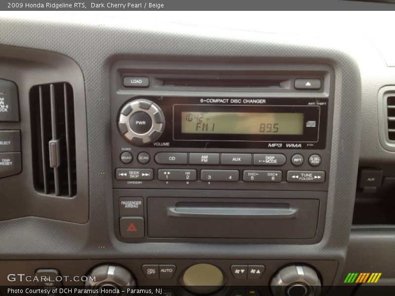 Dark Cherry Pearl / Beige 2009 Honda Ridgeline RTS
