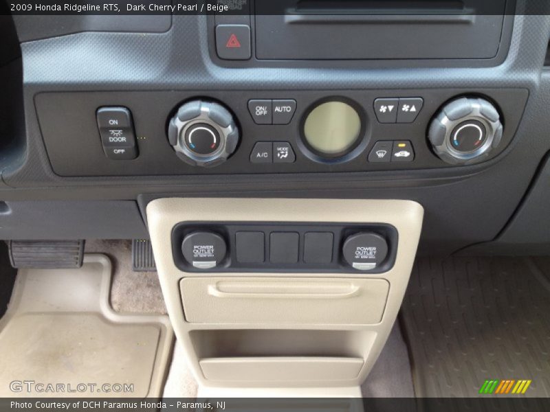 Dark Cherry Pearl / Beige 2009 Honda Ridgeline RTS