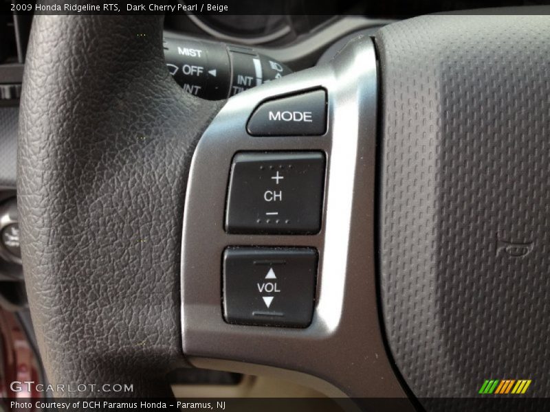 Dark Cherry Pearl / Beige 2009 Honda Ridgeline RTS