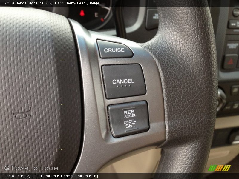 Dark Cherry Pearl / Beige 2009 Honda Ridgeline RTS