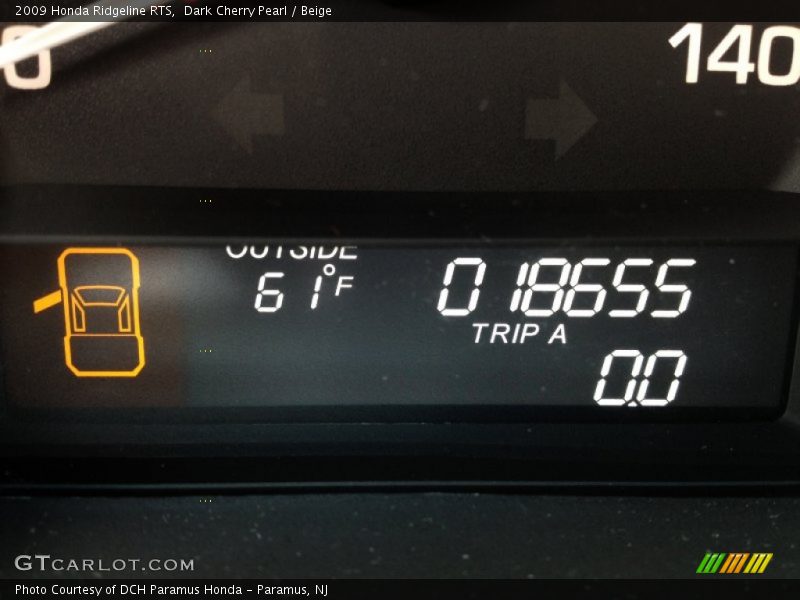 Dark Cherry Pearl / Beige 2009 Honda Ridgeline RTS