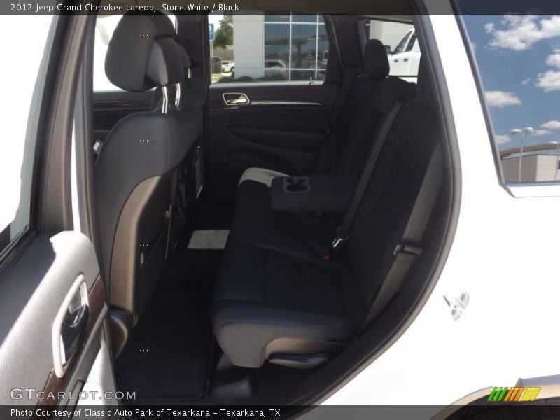 Stone White / Black 2012 Jeep Grand Cherokee Laredo