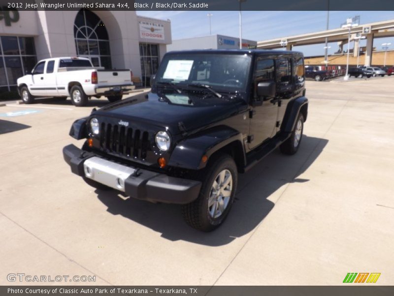 Black / Black/Dark Saddle 2012 Jeep Wrangler Unlimited Sahara 4x4