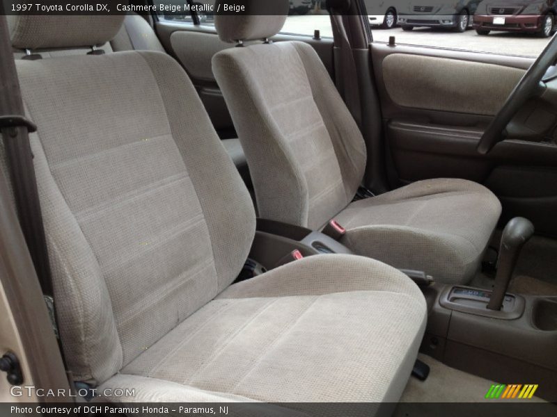 Front Seat of 1997 Corolla DX