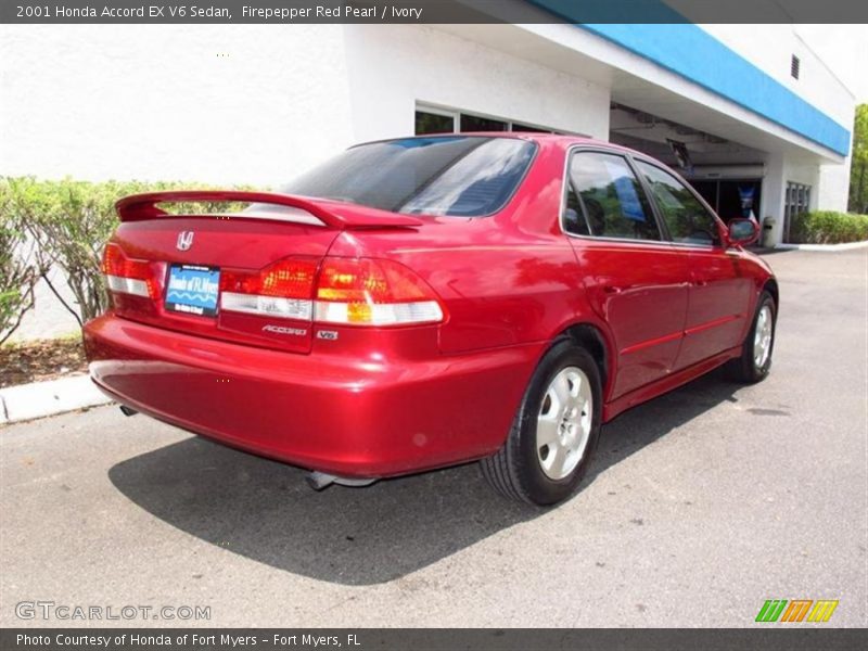 Firepepper Red Pearl / Ivory 2001 Honda Accord EX V6 Sedan