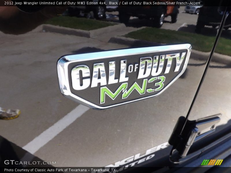  2012 Wrangler Unlimited Call of Duty: MW3 Edition 4x4 Logo