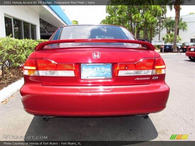 Firepepper Red Pearl / Ivory 2001 Honda Accord EX V6 Sedan