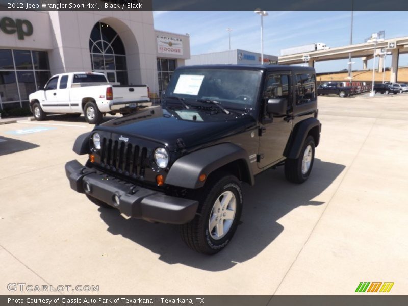 Black / Black 2012 Jeep Wrangler Sport 4x4