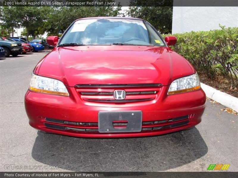 Firepepper Red Pearl / Ivory 2001 Honda Accord EX V6 Sedan