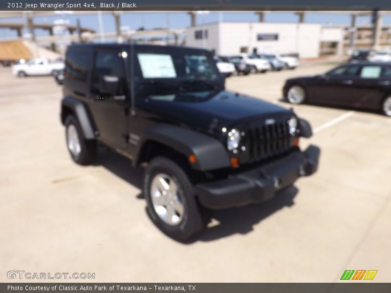 Black / Black 2012 Jeep Wrangler Sport 4x4