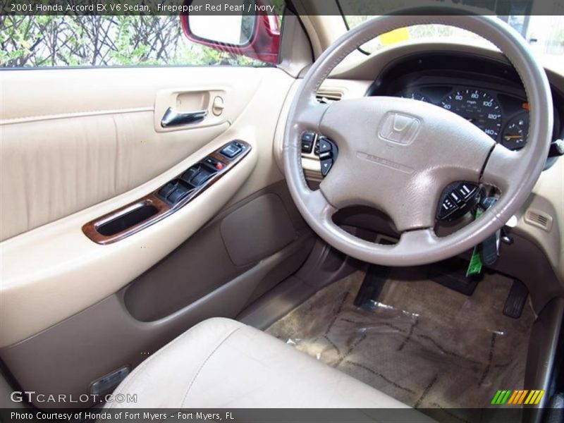 Firepepper Red Pearl / Ivory 2001 Honda Accord EX V6 Sedan