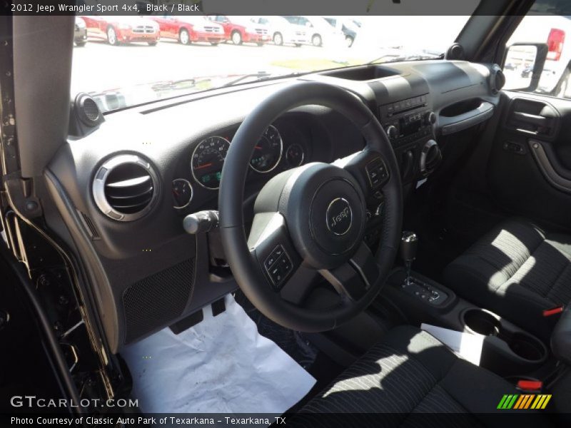 Black / Black 2012 Jeep Wrangler Sport 4x4