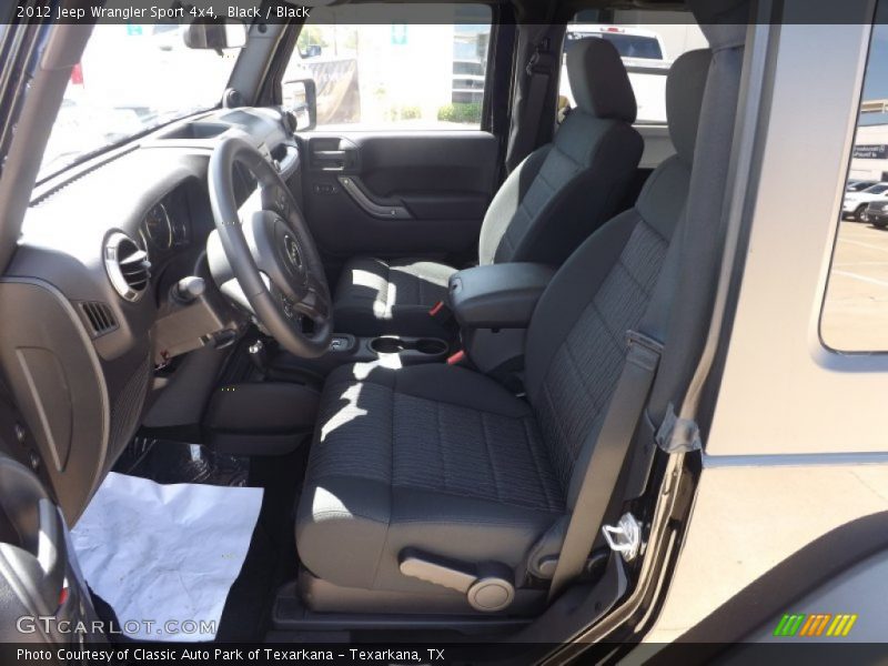 Black / Black 2012 Jeep Wrangler Sport 4x4