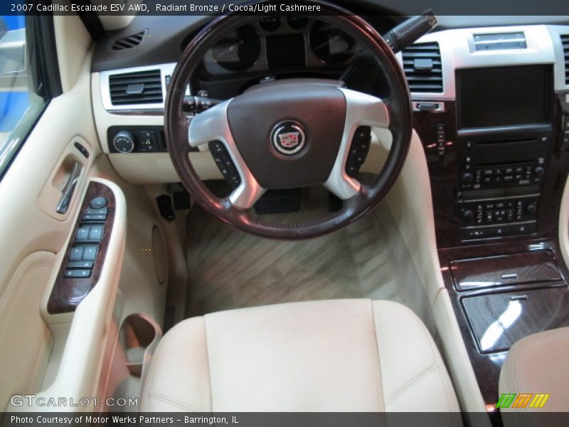 Radiant Bronze / Cocoa/Light Cashmere 2007 Cadillac Escalade ESV AWD