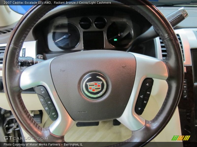 Radiant Bronze / Cocoa/Light Cashmere 2007 Cadillac Escalade ESV AWD