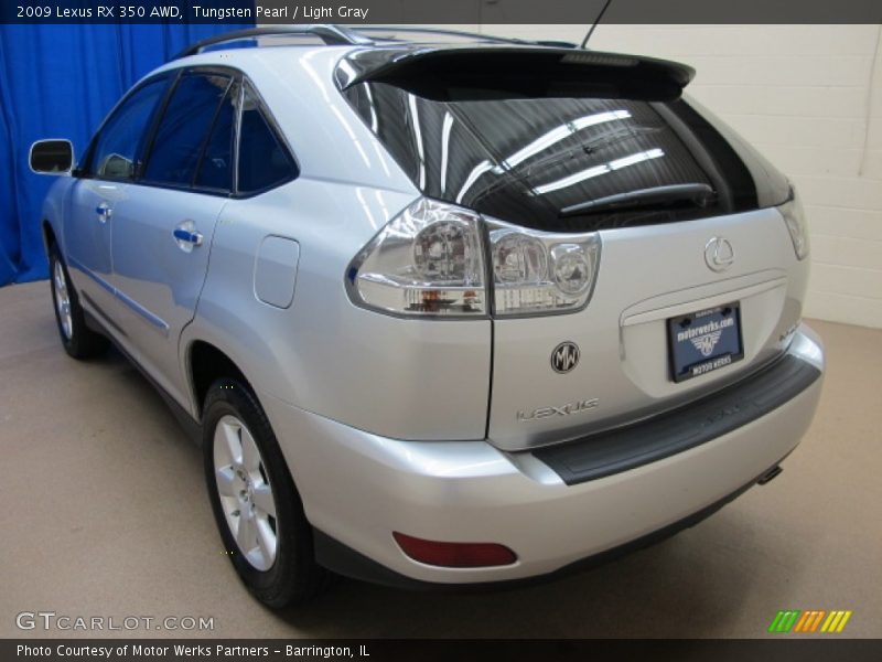Tungsten Pearl / Light Gray 2009 Lexus RX 350 AWD
