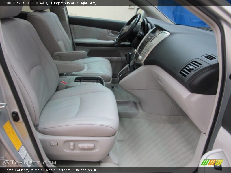 Tungsten Pearl / Light Gray 2009 Lexus RX 350 AWD