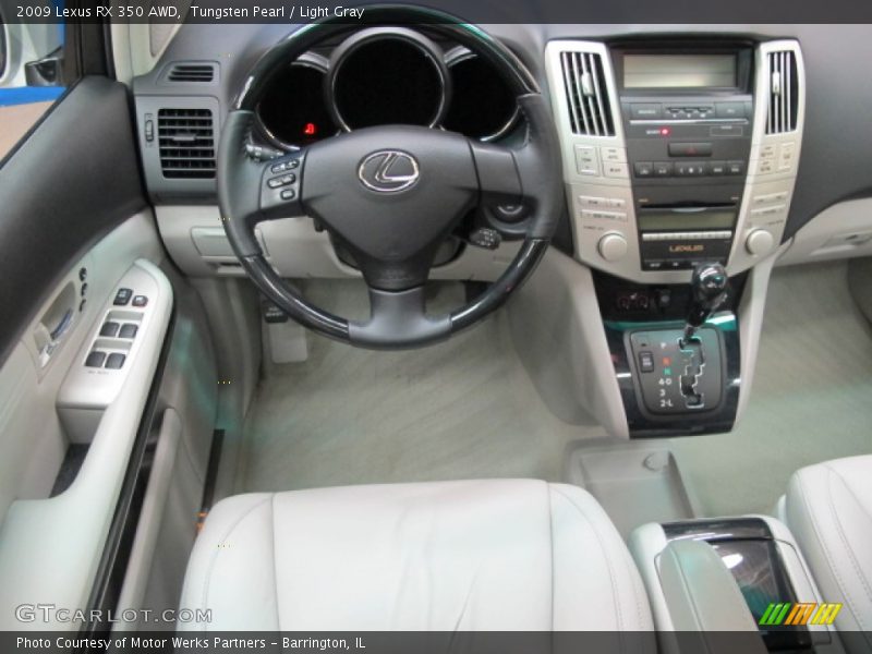 Tungsten Pearl / Light Gray 2009 Lexus RX 350 AWD