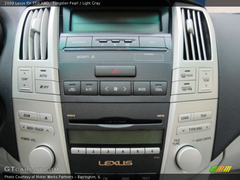 Tungsten Pearl / Light Gray 2009 Lexus RX 350 AWD