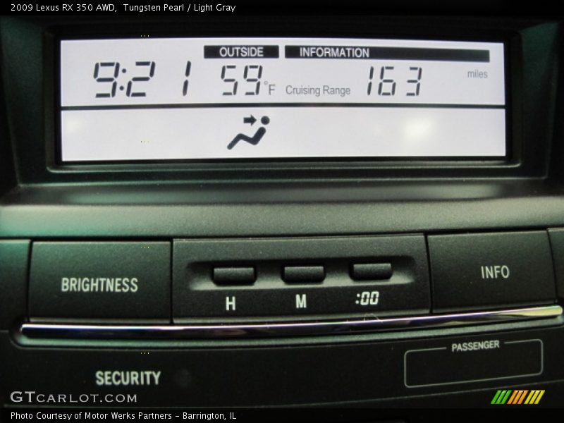 Tungsten Pearl / Light Gray 2009 Lexus RX 350 AWD